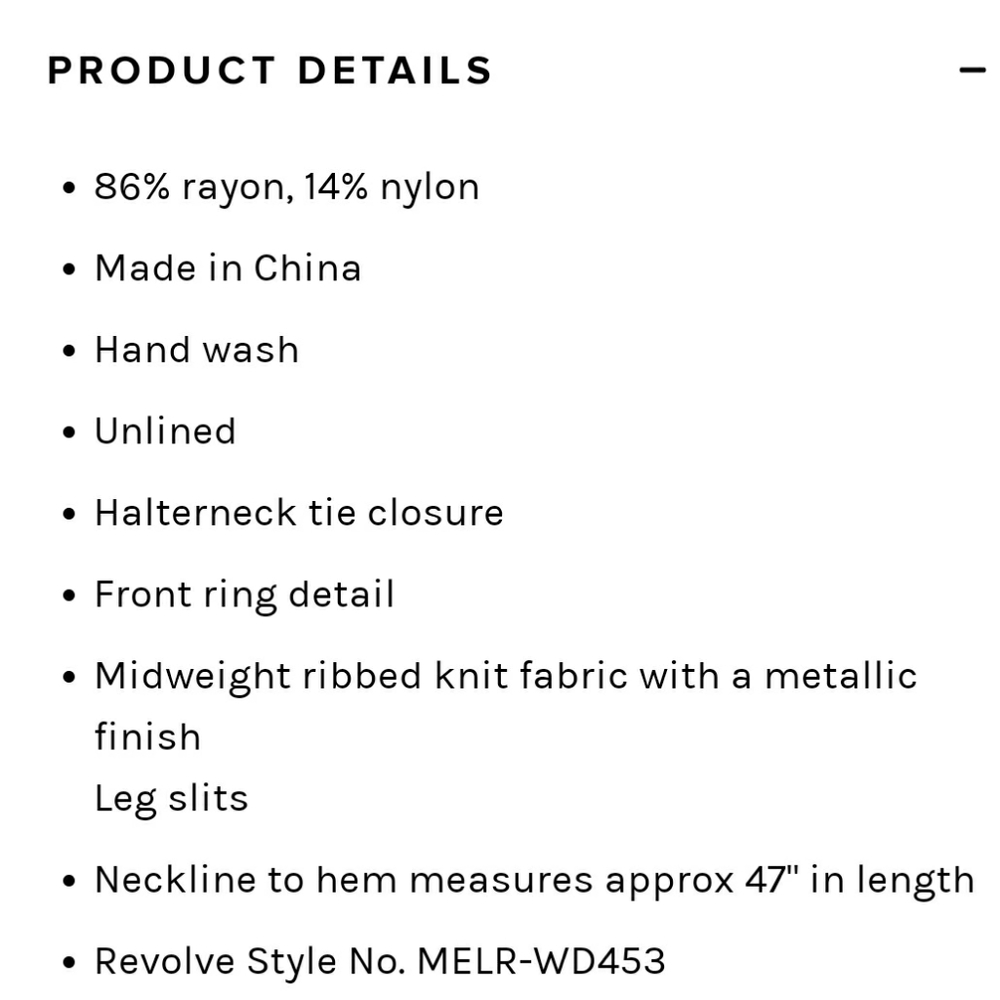 P R I C E Revolve X Michael Costello Metallic Gol… - image 8